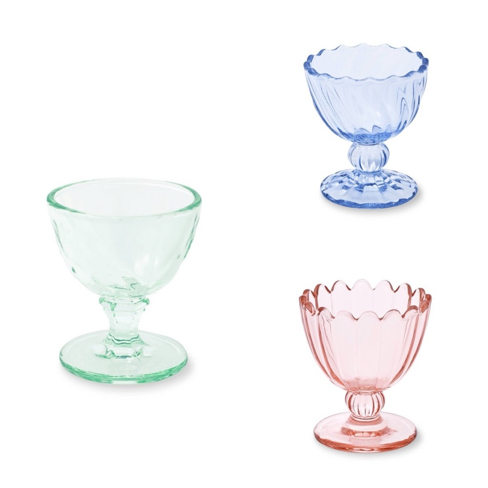 Easter Glass Egg Holders Set of 3